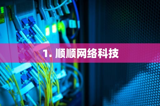 1. 顺顺网络科技