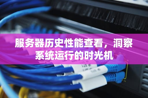 服务器历史性能查看，洞察系统运行的时光机