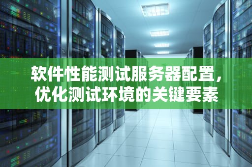 软件性能测试服务器配置，优化测试环境的关键要素