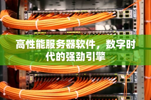 高性能服务器软件，数字时代的强劲引擎
