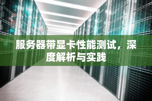 服务器带显卡性能测试，深度解析与实践