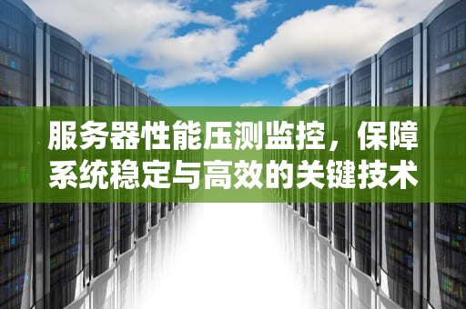服务器性能压测监控，保障系统稳定与高效的关键技术