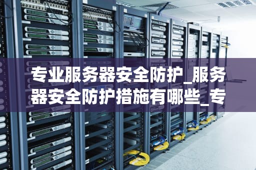 专业服务器安全防护_服务器安全防护措施有哪些_专业服务器安全防护的重要性及策略