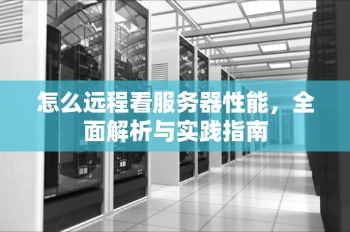 怎么远程看服务器性能，全面解析与实践指南