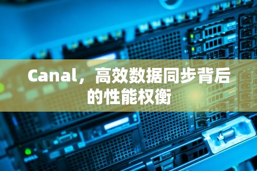Canal，高效数据同步背后的性能权衡