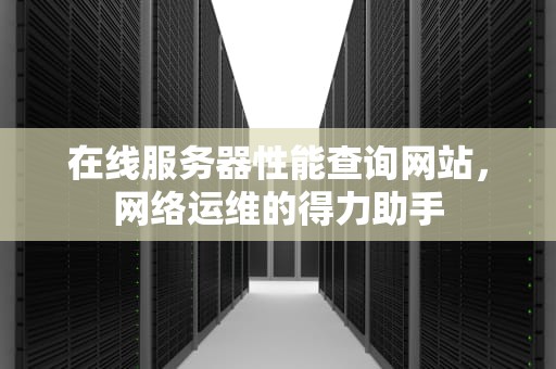 在线服务器性能查询网站，网络运维的得力助手