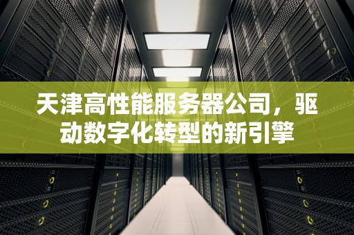 天津高性能服务器公司，驱动数字化转型的新引擎