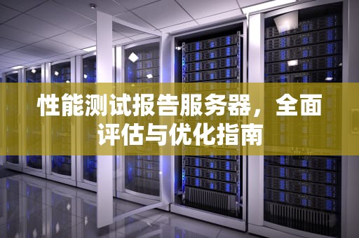 性能测试报告服务器，全面评估与优化指南