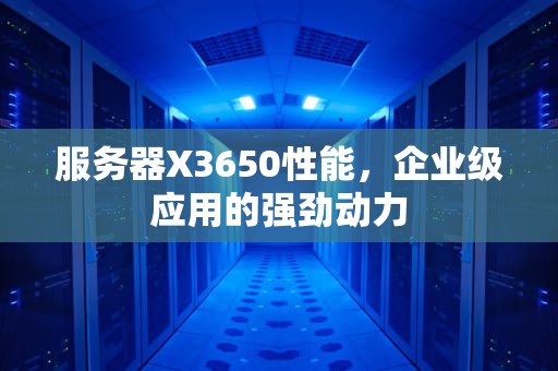 服务器X3650性能，企业级应用的强劲动力