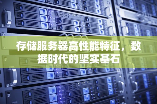 存储服务器高性能特征，数据时代的坚实基石