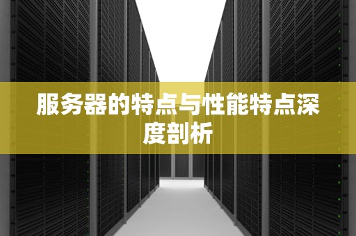 服务器的特点与性能特点深度剖析