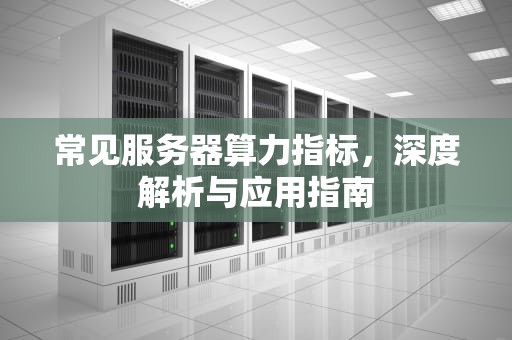 常见服务器算力指标，深度解析与应用指南