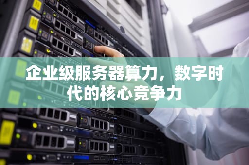 企业级服务器算力，数字时代的核心竞争力
