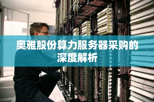 奥雅股份算力服务器采购的深度解析