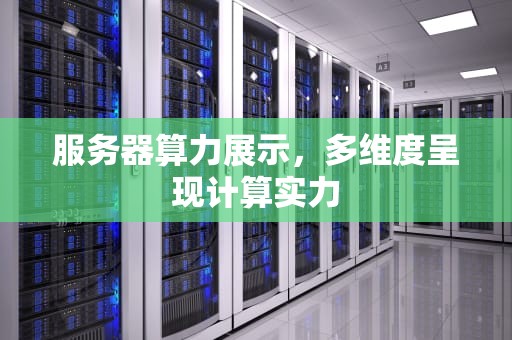 服务器算力展示，多维度呈现计算实力