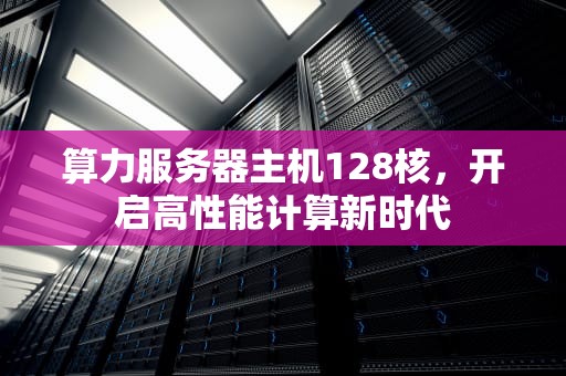 算力服务器主机128核，开启高性能计算新时代