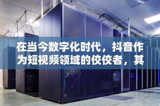 在当今数字化时代，抖音作为短视频领域的佼佼者，其业务的快速发展对服务器算力提出了极高的要求。为了满足日益增长的用户需求，确保平台的稳定运行和服务质量，租赁服务器成为抖音解决算力问题的重要途径之一。