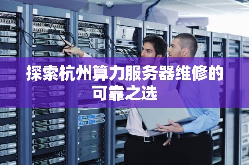 探索杭州算力服务器维修的可靠之选
