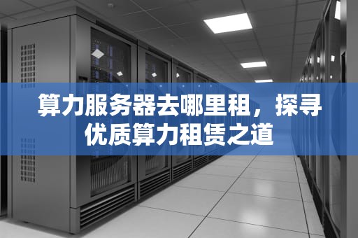 算力服务器去哪里租，探寻优质算力租赁之道
