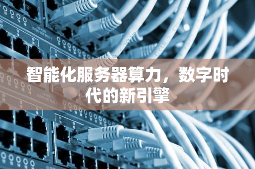 智能化服务器算力，数字时代的新引擎