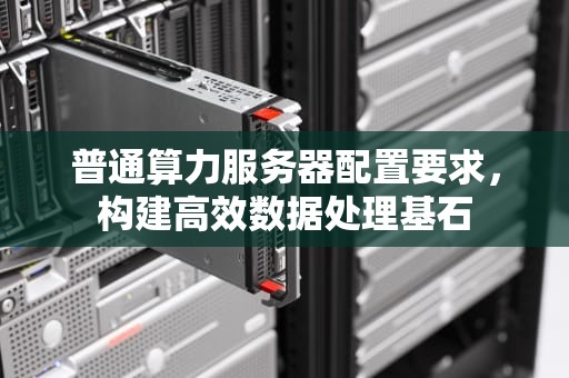 普通算力服务器配置要求，构建高效数据处理基石
