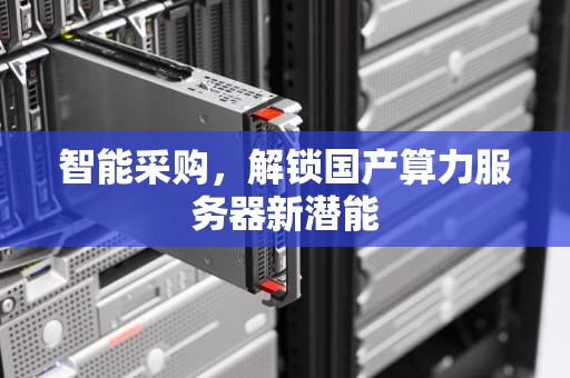 智能采购，解锁国产算力服务器新潜能