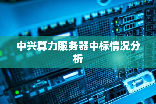 中兴算力服务器中标情况分析