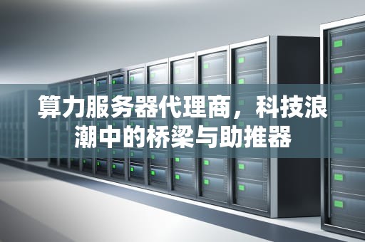 算力服务器代理商，科技浪潮中的桥梁与助推器