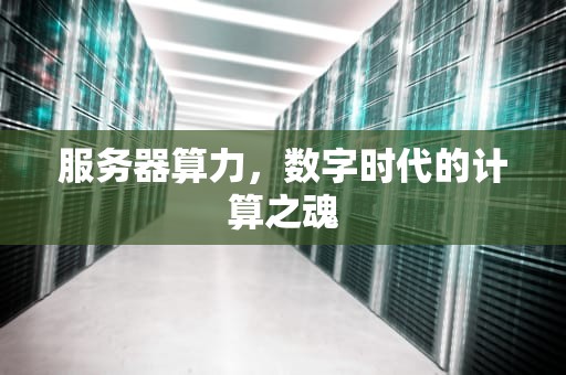 服务器算力，数字时代的计算之魂