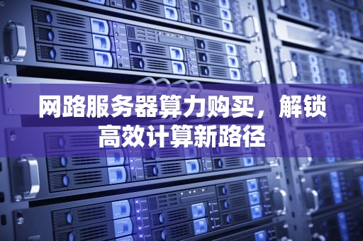 网路服务器算力购买，解锁高效计算新路径