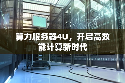 算力服务器4U，开启高效能计算新时代