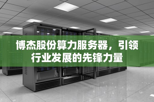 博杰股份算力服务器，引领行业发展的先锋力量