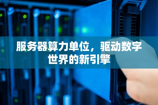 服务器算力单位，驱动数字世界的新引擎