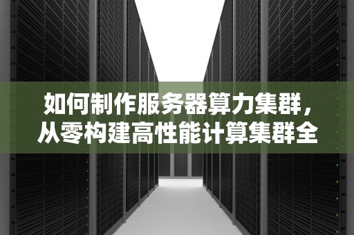 如何制作服务器算力集群，从零构建高性能计算集群全攻略