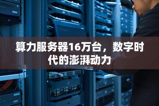 算力服务器16万台，数字时代的澎湃动力