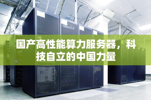国产高性能算力服务器，科技自立的中国力量
