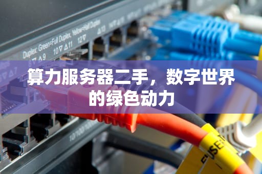 算力服务器二手，数字世界的绿色动力