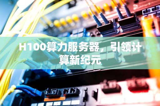 H100算力服务器，引领计算新纪元