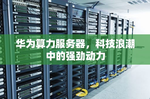 华为算力服务器，科技浪潮中的强劲动力