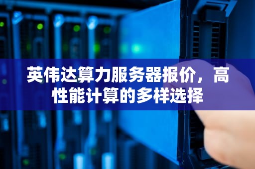 英伟达算力服务器报价，高性能计算的多样选择