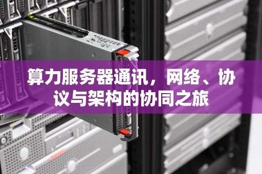 算力服务器通讯，网络、协议与架构的协同之旅