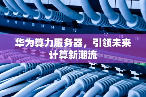 华为算力服务器，引领未来计算新潮流