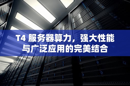 T4 服务器算力，强大性能与广泛应用的完美结合