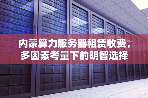 内蒙算力服务器租赁收费，多因素考量下的明智选择