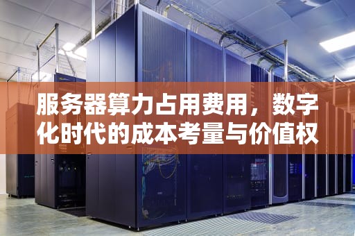 服务器算力占用费用，数字化时代的成本考量与价值权衡