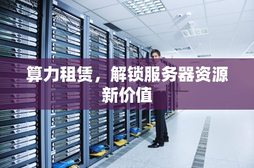 算力租赁，解锁服务器资源新价值