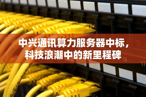 中兴通讯算力服务器中标，科技浪潮中的新里程碑