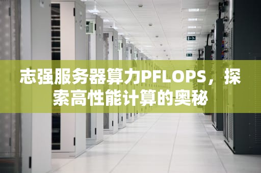 志强服务器算力PFLOPS，探索高性能计算的奥秘