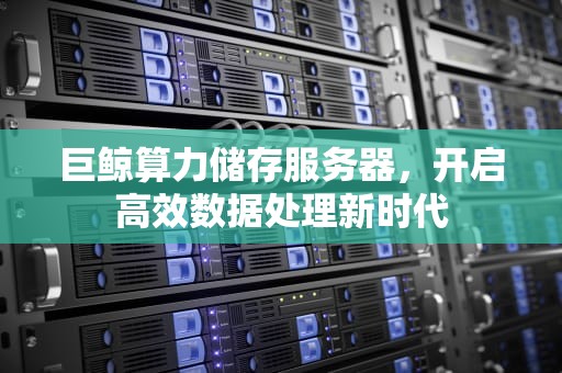 巨鲸算力储存服务器，开启高效数据处理新时代