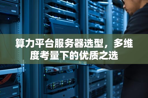 算力平台服务器选型，多维度考量下的优质之选